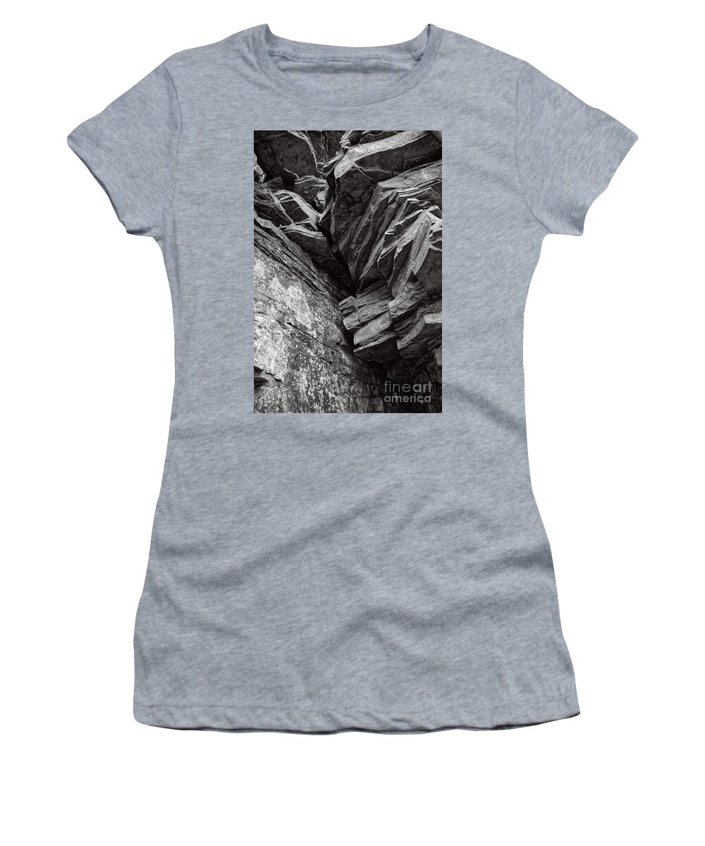 Nature Women's T-Shirt featuring the photograph Rocky Cliff by Phil Perkins