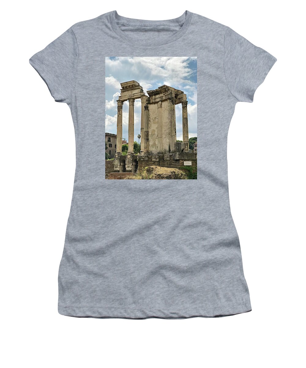 Roman Forum Women's T-Shirt featuring the photograph Roman Forum by Jill Love