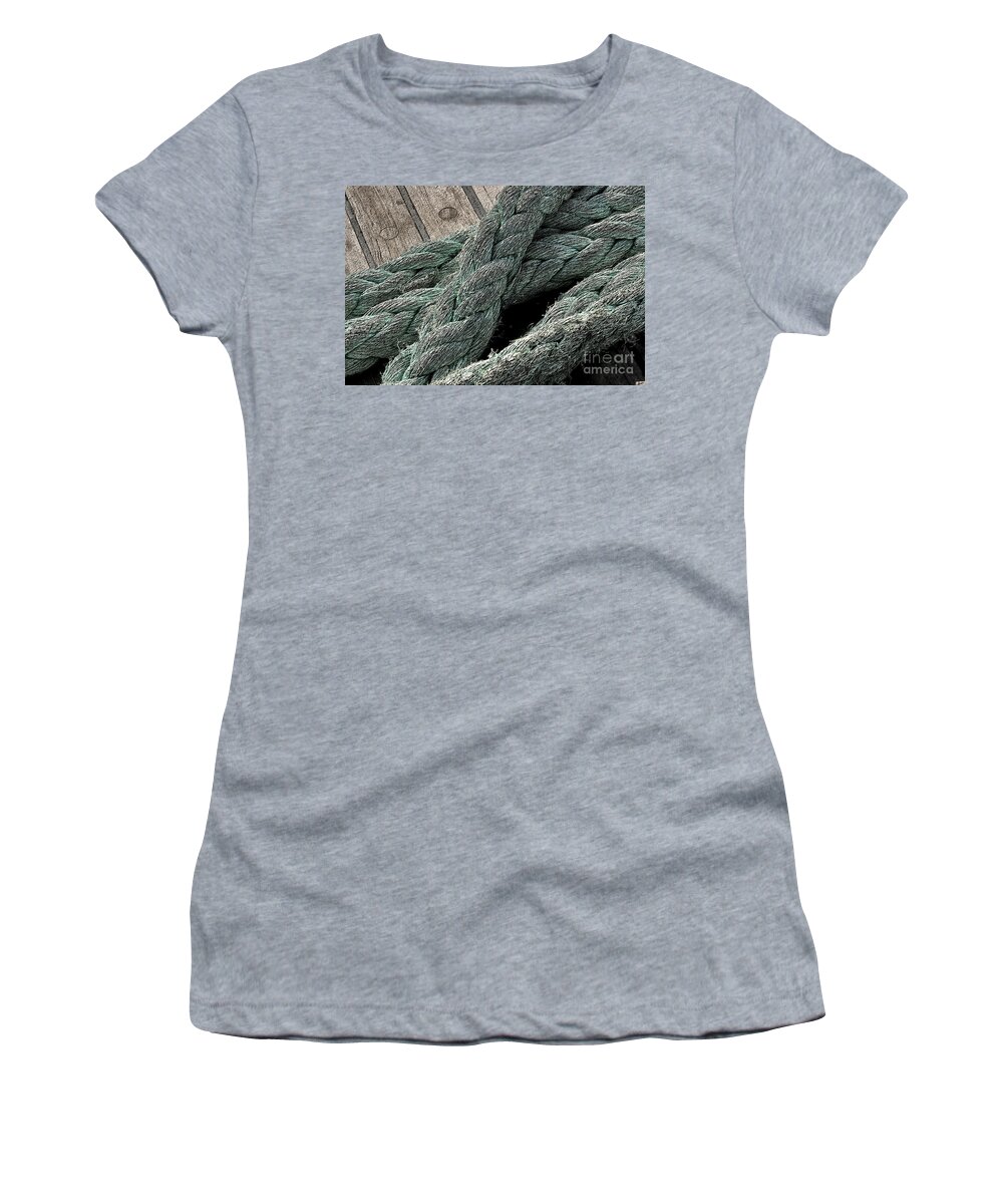Canada Women's T-Shirt featuring the photograph Ropes That Bind by Mary Mikawoz
