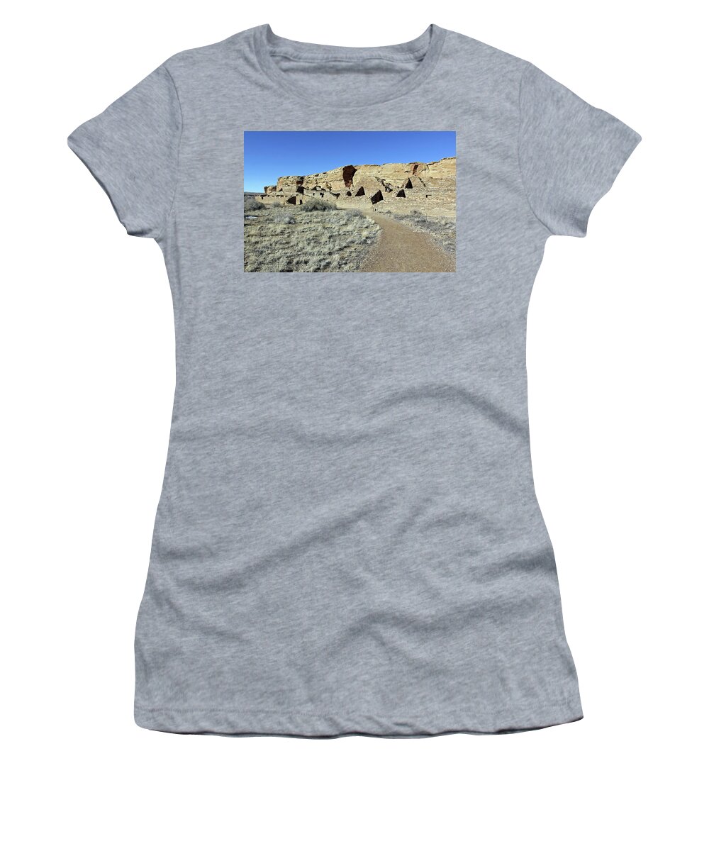 Usa Women's T-Shirt featuring the photograph Ruins Of Chetro Ketl by Jennifer Robin