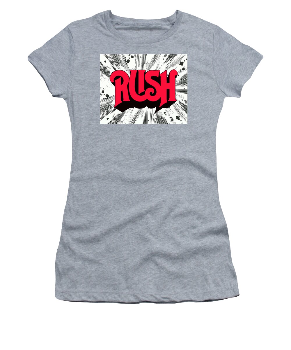 Rush Women's T-Shirt featuring the photograph Rush First Album Cover by Action