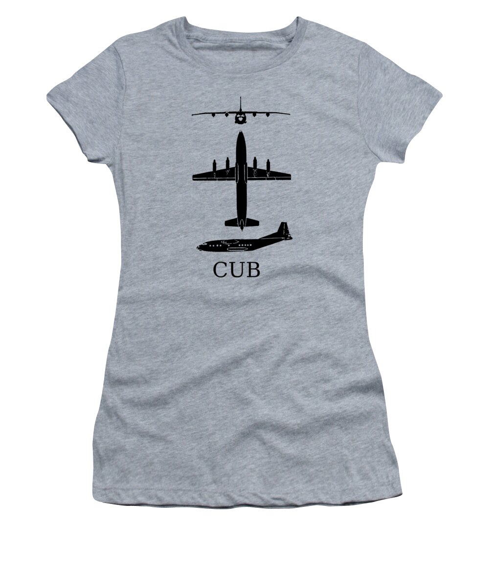 Aircraft Women's T-Shirt featuring the digital art Russian Cub Aircraft. by Roy Pedersen