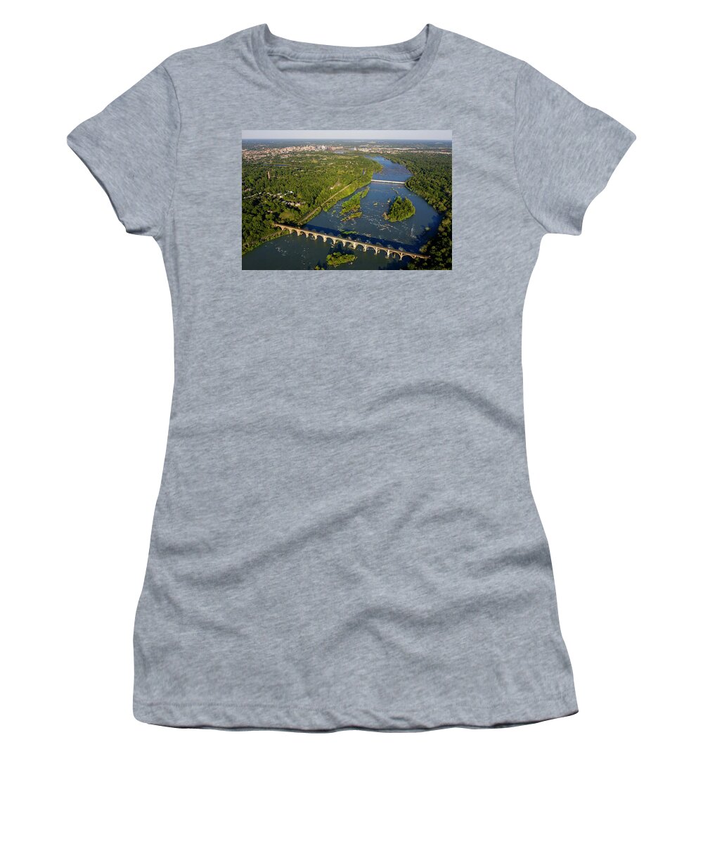Richmond Women's T-Shirt featuring the photograph Rva 022 by Richmond Aerials