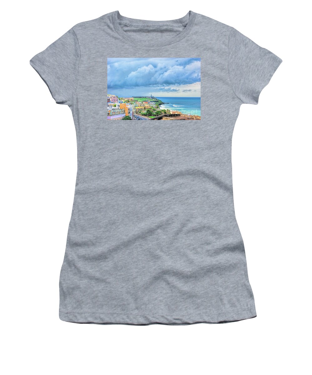 San Juan Women's T-Shirt featuring the photograph San Juan Puerto Rico by Olga Hamilton
