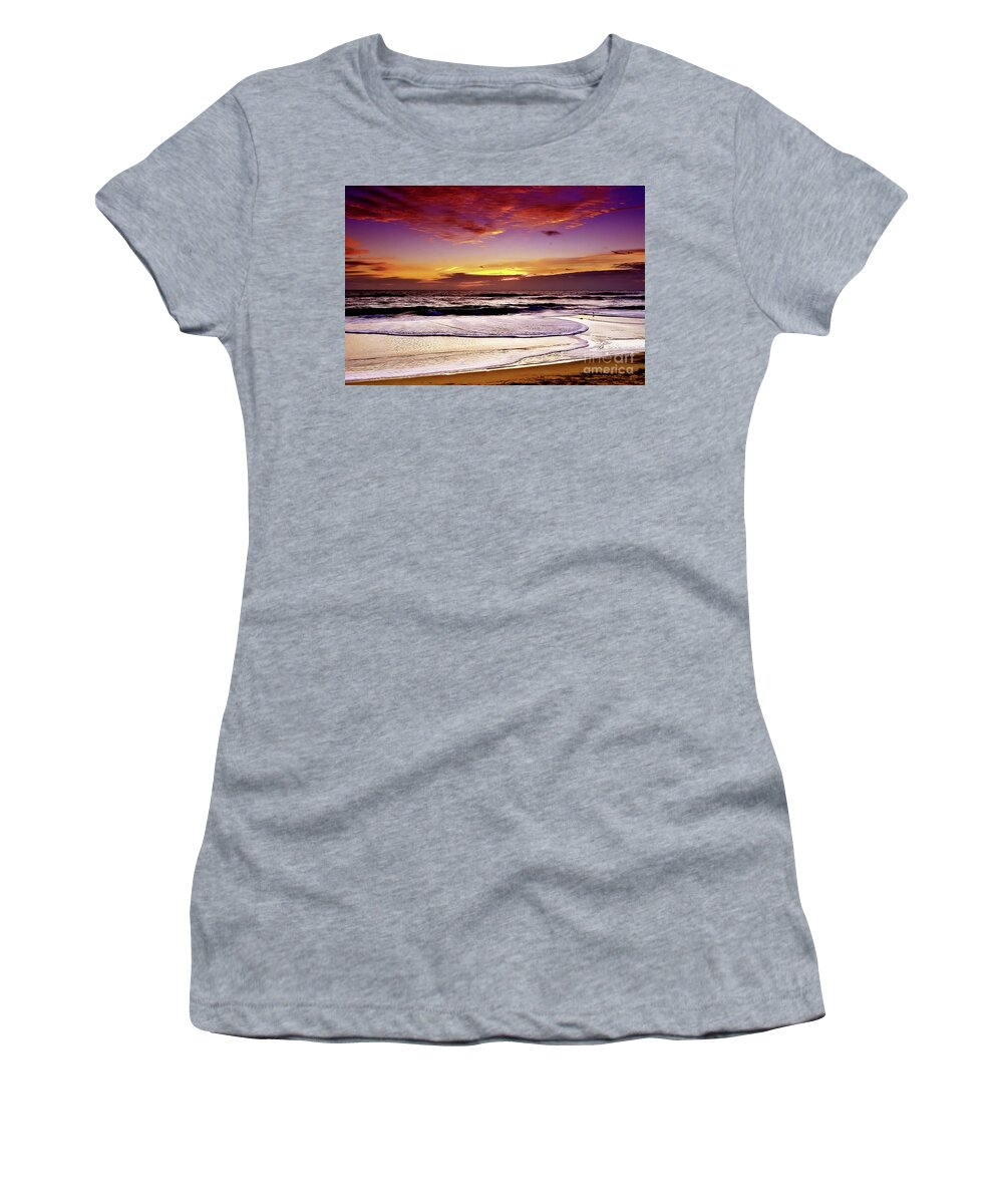 Ocean Women's T-Shirt featuring the photograph Sandbridge Seascape by Scott Cameron