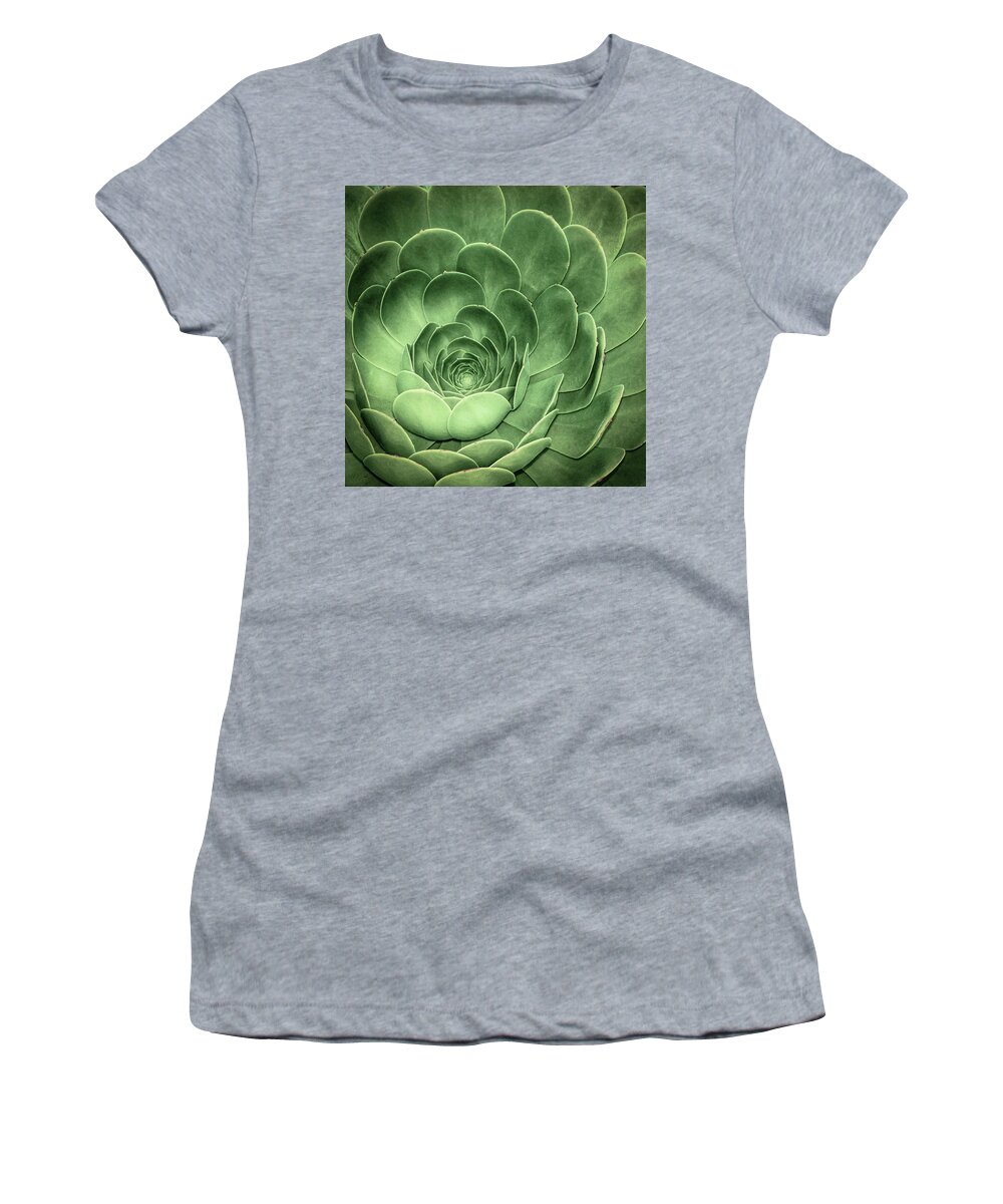 Environmental Women's T-Shirt featuring the photograph Santa Barbara Succulent #3 by Jennifer Wright