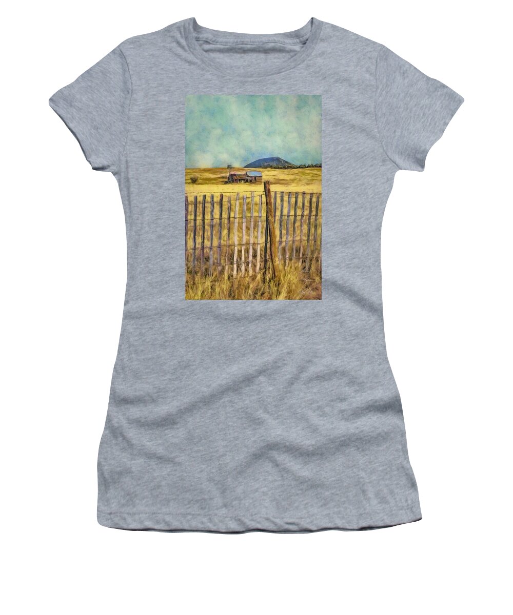 House Women's T-Shirt featuring the painting Scene from Time Passed by Jeffrey Kolker