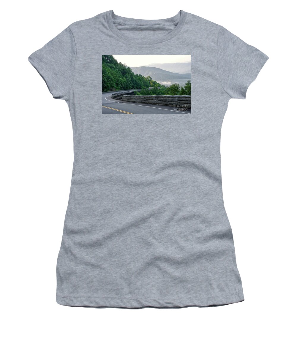 Road Women's T-Shirt featuring the photograph Scenic Driving by Phil Perkins