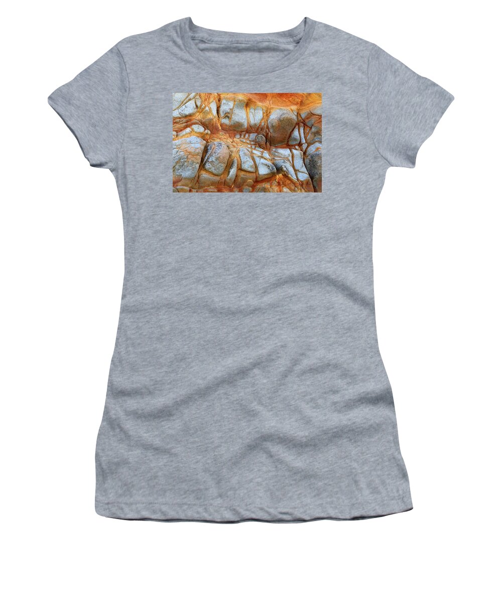  Women's T-Shirt featuring the photograph Sea Cliff Formations #4 by Carla Brennan
