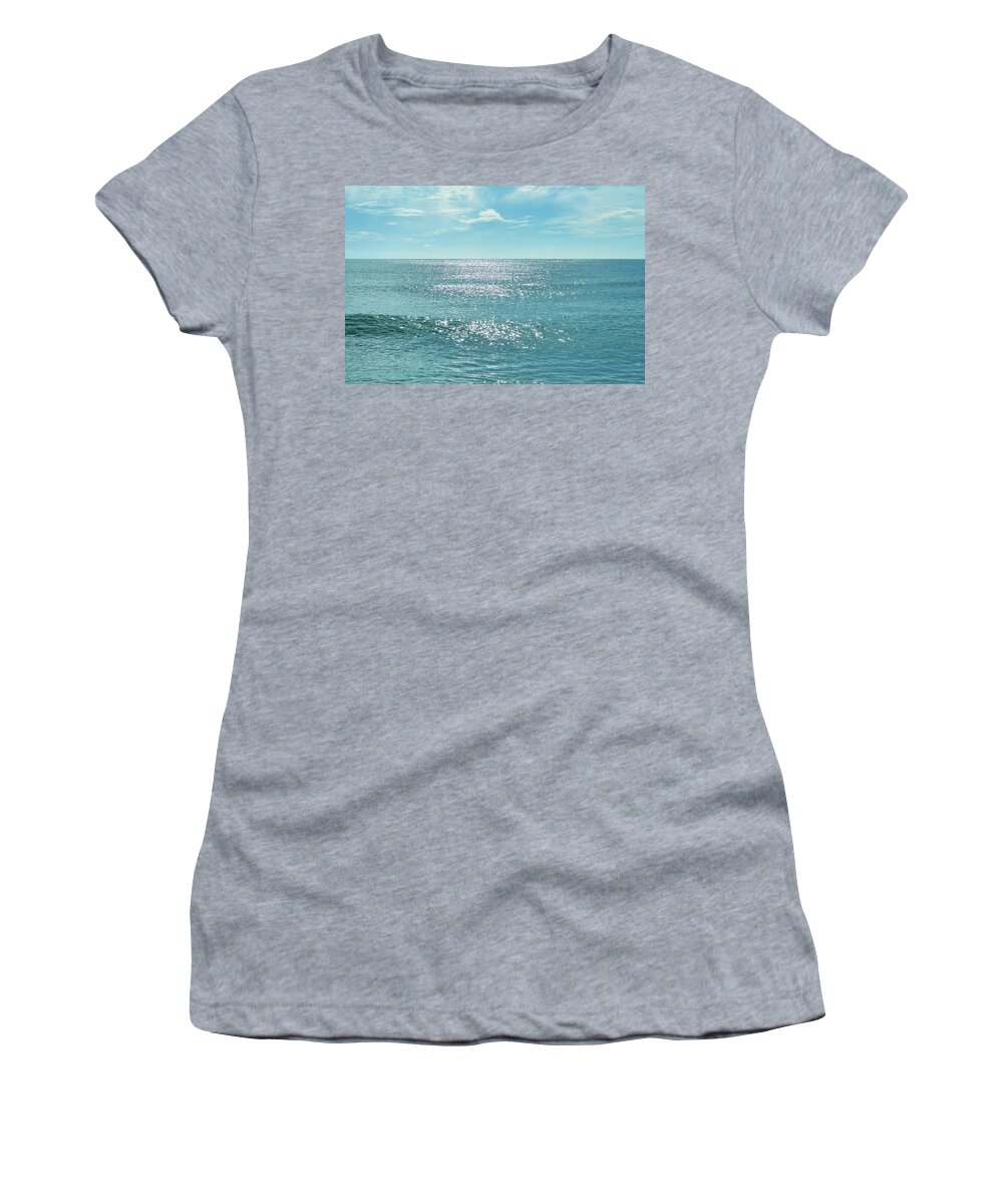 Ocean Women's T-Shirt featuring the photograph Sea Of Tranquility by Laura Fasulo