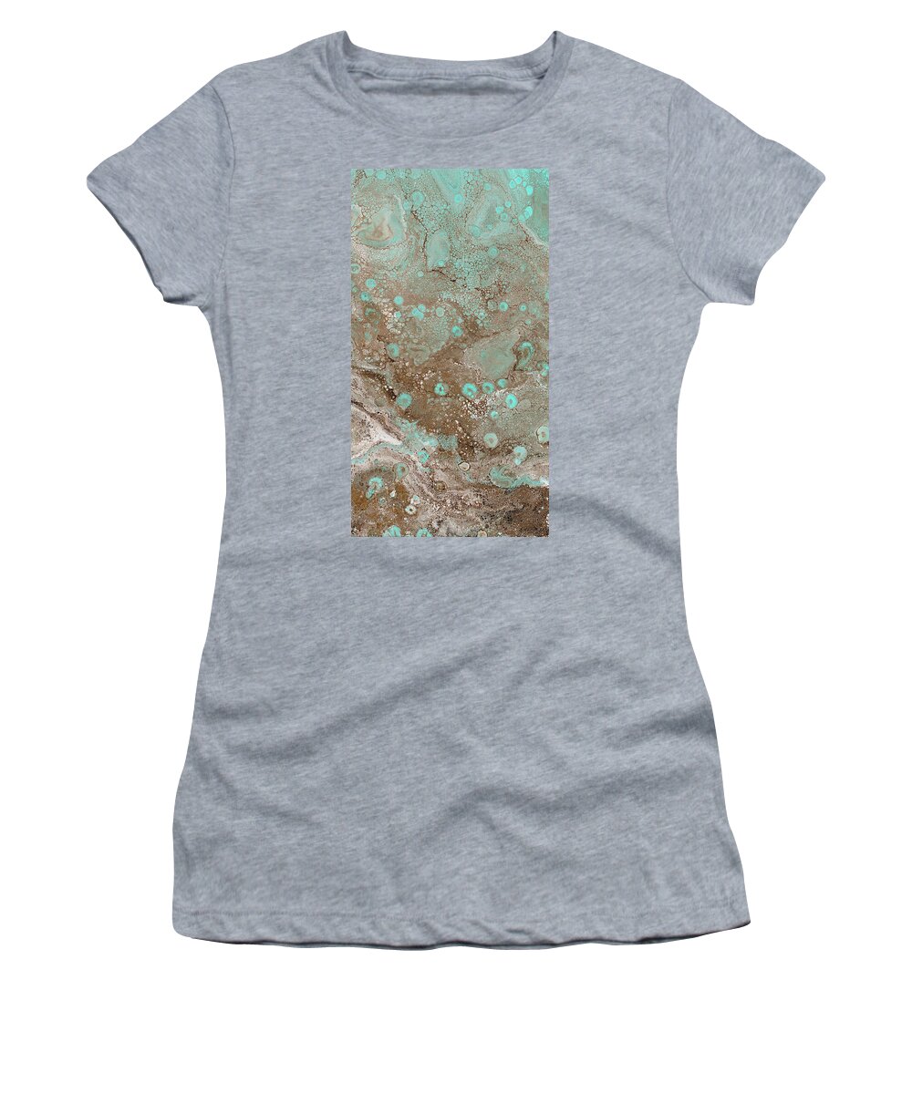 Ocean Women's T-Shirt featuring the painting Seaglass II by Tamara Nelson