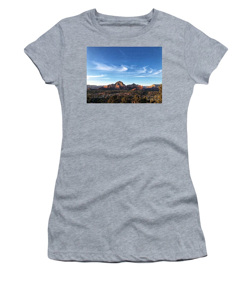 Sedona Women's T-Shirt featuring the photograph Sedona Views by Abigail Diane Photography