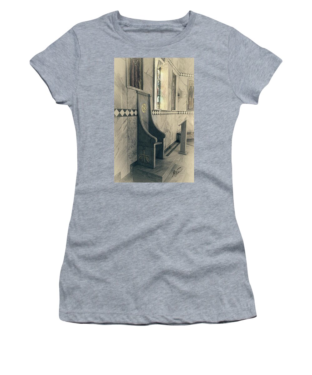 Chapel Women's T-Shirt featuring the photograph Serenity by M Kathleen Warren