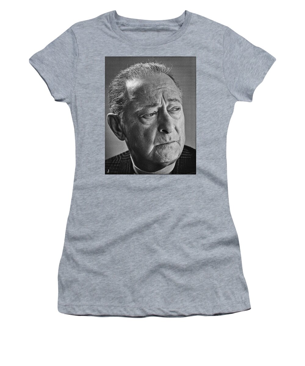Beverlyhills Women's T-Shirt featuring the photograph Serious Jascha Heifetz by Jay Heifetz
