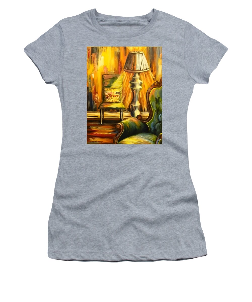 Painting Women's T-Shirt featuring the painting Seven Deadly Sins by Sherrell Rodgers