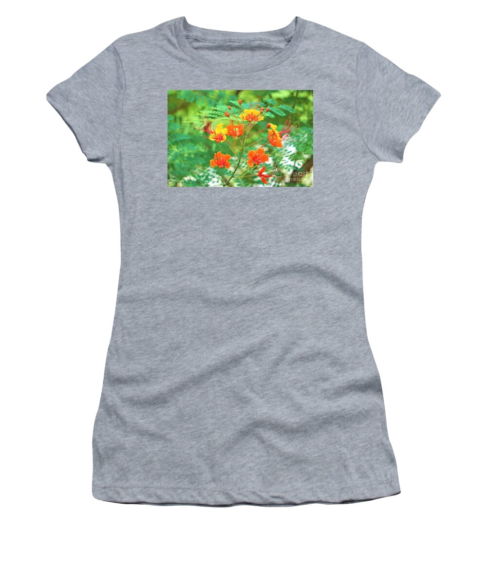 Flowers Women's T-Shirt featuring the photograph Show Off by Merle Grenz