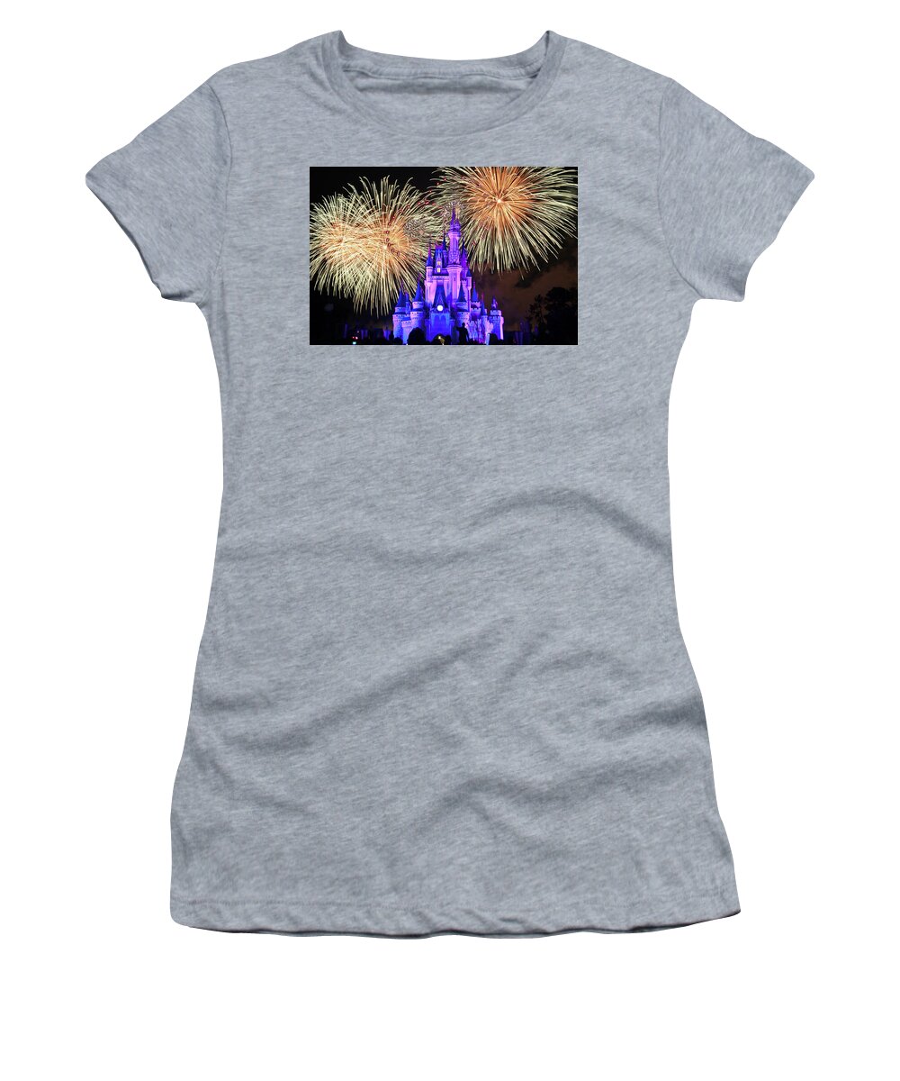 Disney Parks Women's T-Shirt featuring the photograph Showtime by Ryan Crane