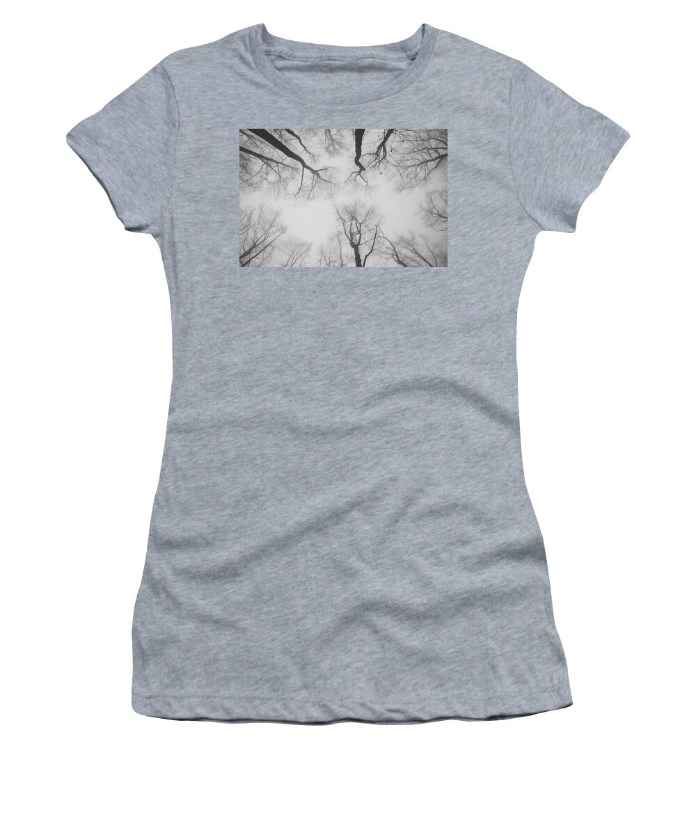 Forest Women's T-Shirt featuring the photograph Silence in forest by Vaclav Sonnek