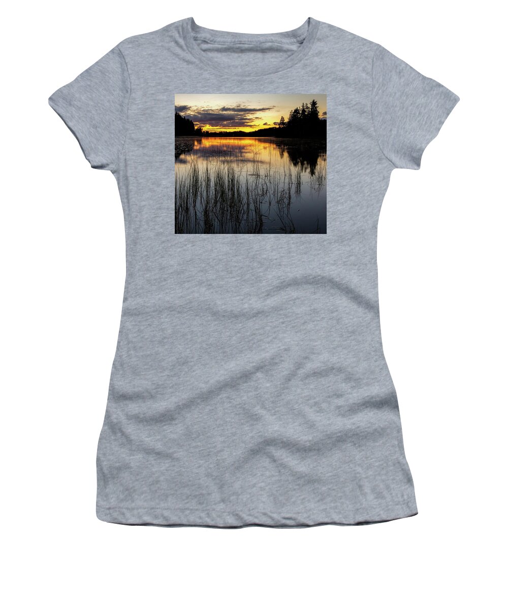 Landscape Women's T-Shirt featuring the photograph Silent Nature by Rose-Marie Karlsen