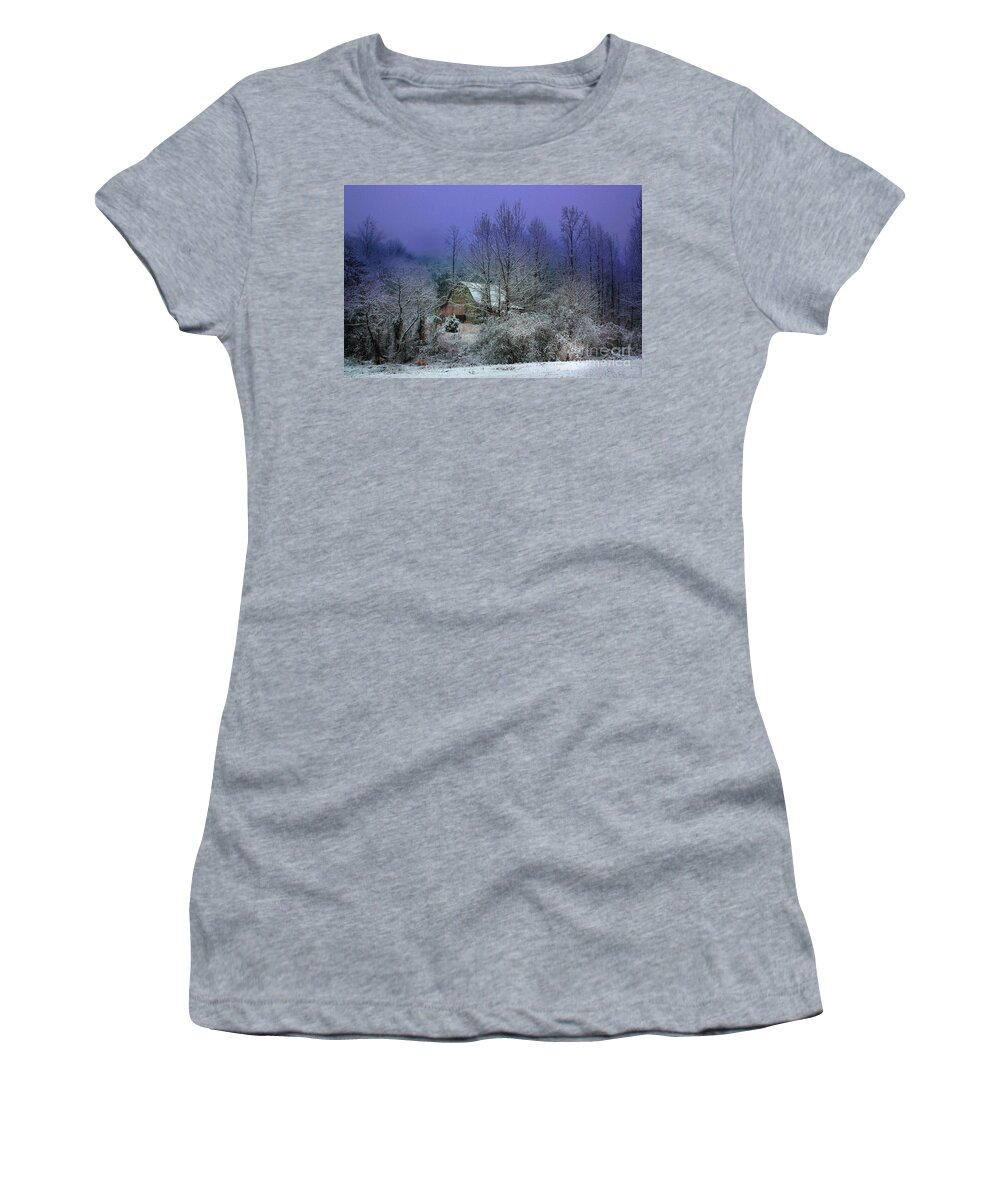 Christmas Women's T-Shirt featuring the photograph Silent Night by Rick Lipscomb