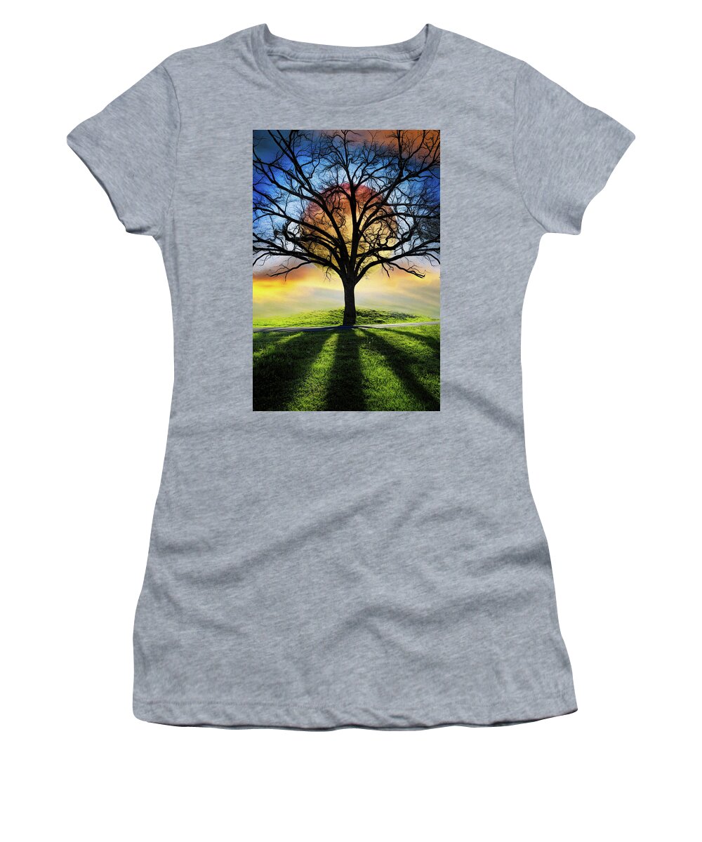 Carolina Women's T-Shirt featuring the photograph Silhouette Painting by Debra and Dave Vanderlaan