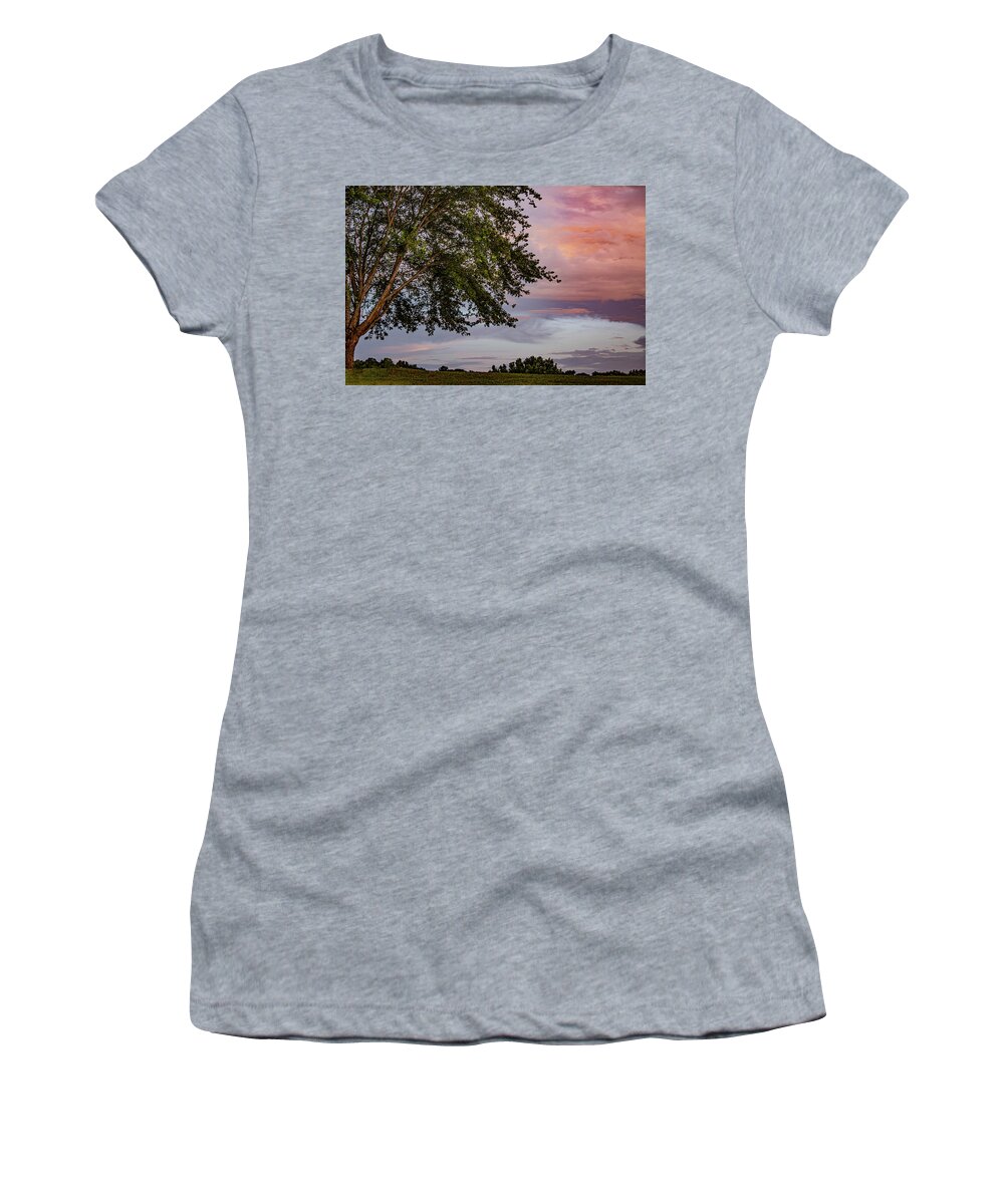 Sky Women's T-Shirt featuring the digital art Sky Beyond by Linda Segerson