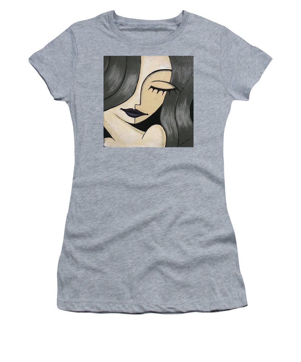  Women's T-Shirt featuring the painting So Diva by Charles Young