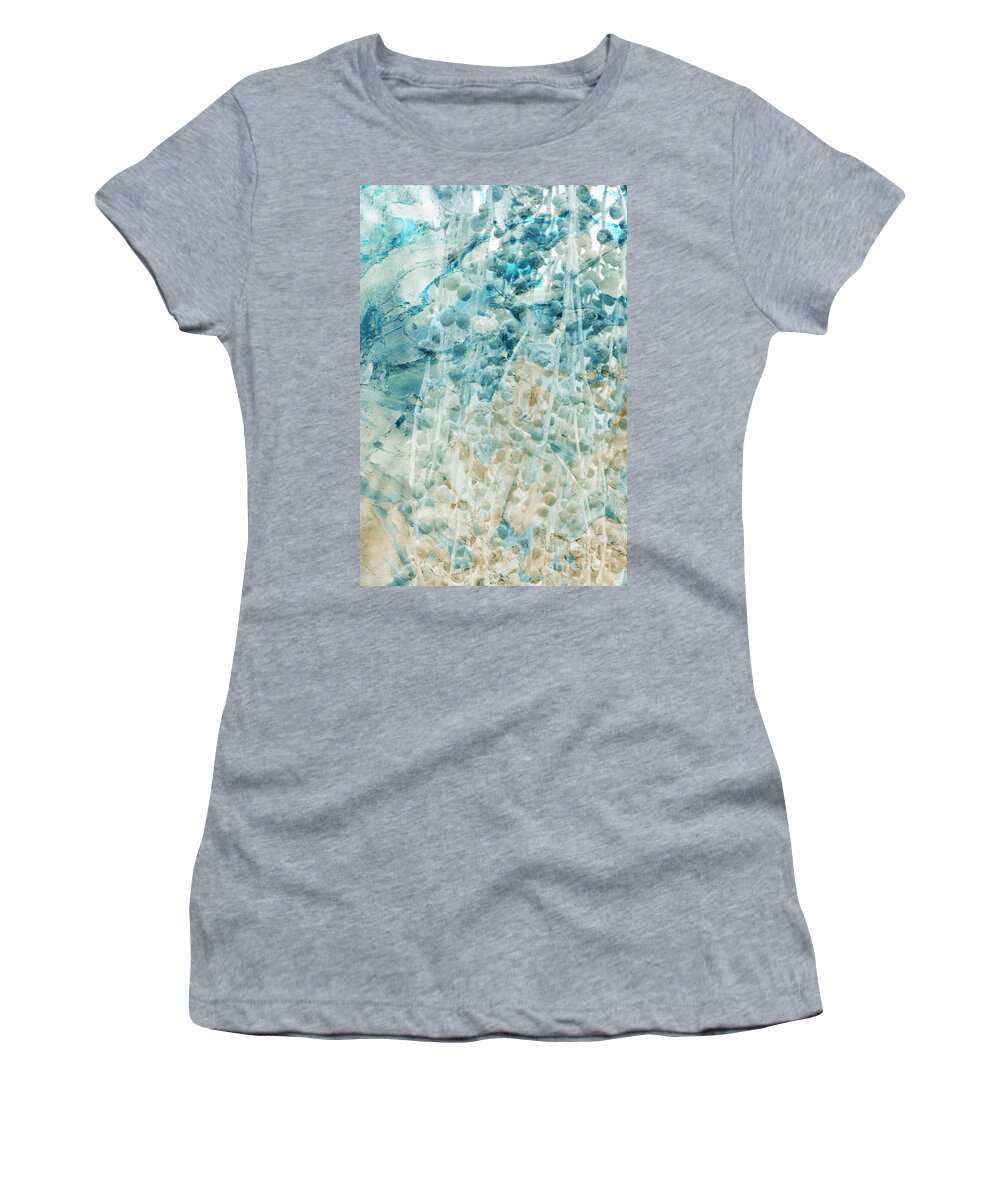 Abstract Women's T-Shirt featuring the photograph Softly Surreal Abstract by Carol Groenen