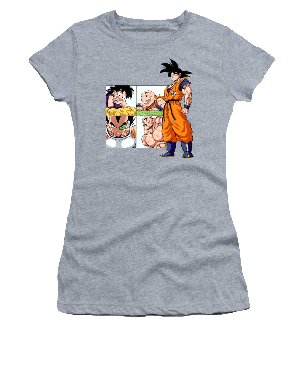 Dragon Ball Women's T-Shirt featuring the digital art Son Goku - Last Hope by Darko B