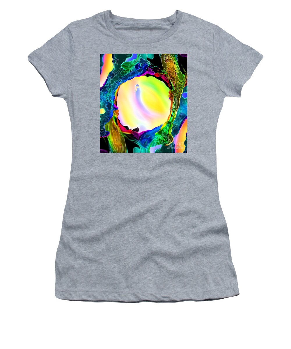 Soul Dimensions Women's T-Shirt featuring the digital art Soul Dimensions 10 by Aldane Wynter