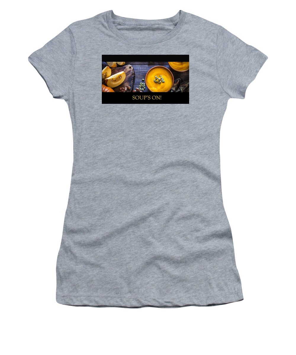 Soup Women's T-Shirt featuring the photograph Soup's On - Squash by Nancy Ayanna Wyatt