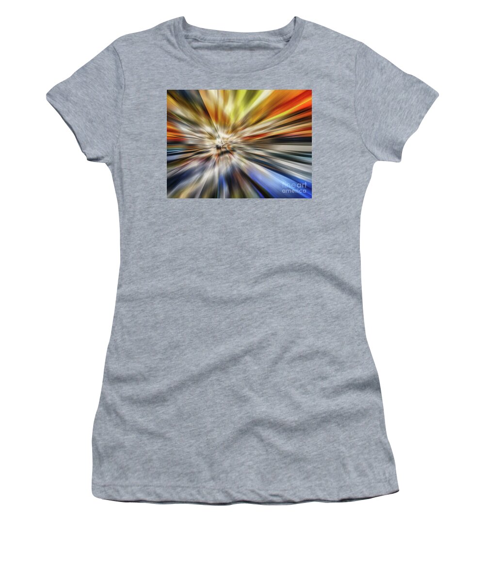 Space Portal Women's T-Shirt featuring the digital art Space Portal by Phil Perkins
