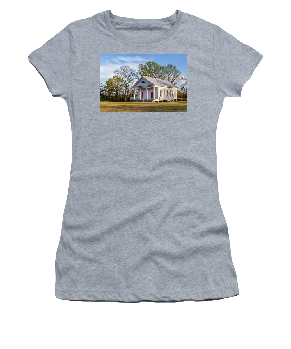 2021 Women's T-Shirt featuring the photograph Spann Methodist Church by Charles Hite
