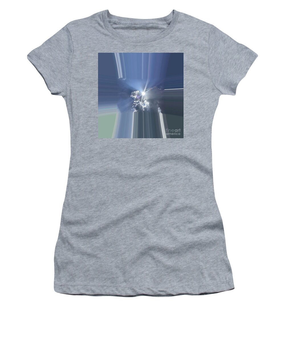 Clouds Women's T-Shirt featuring the photograph Sparkle cloud by Catherine Wilson