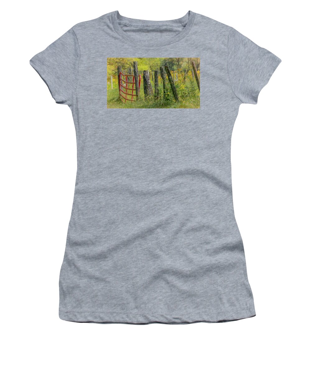 Cades Cove Women's T-Shirt featuring the photograph Sparks Lane Appeal by Marcy Wielfaert