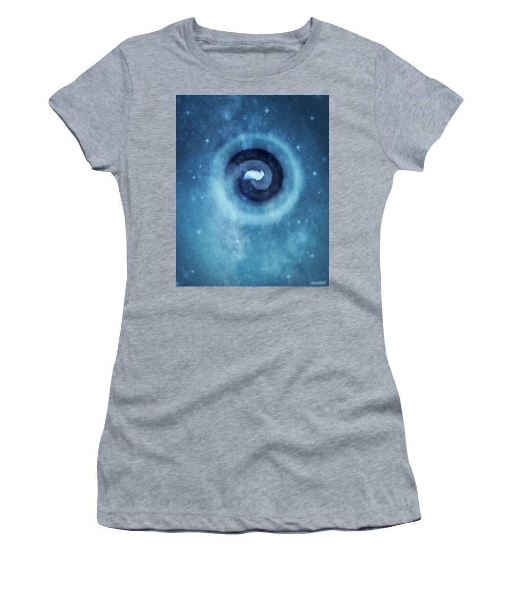 Spiral Women's T-Shirt featuring the digital art Spiral Original by Auranatura Art