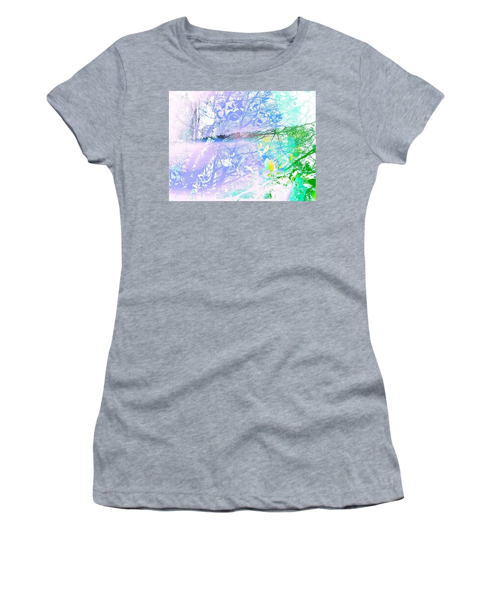 Botanical Women's T-Shirt featuring the digital art Spring Under the Trees by Itsonlythemoon -