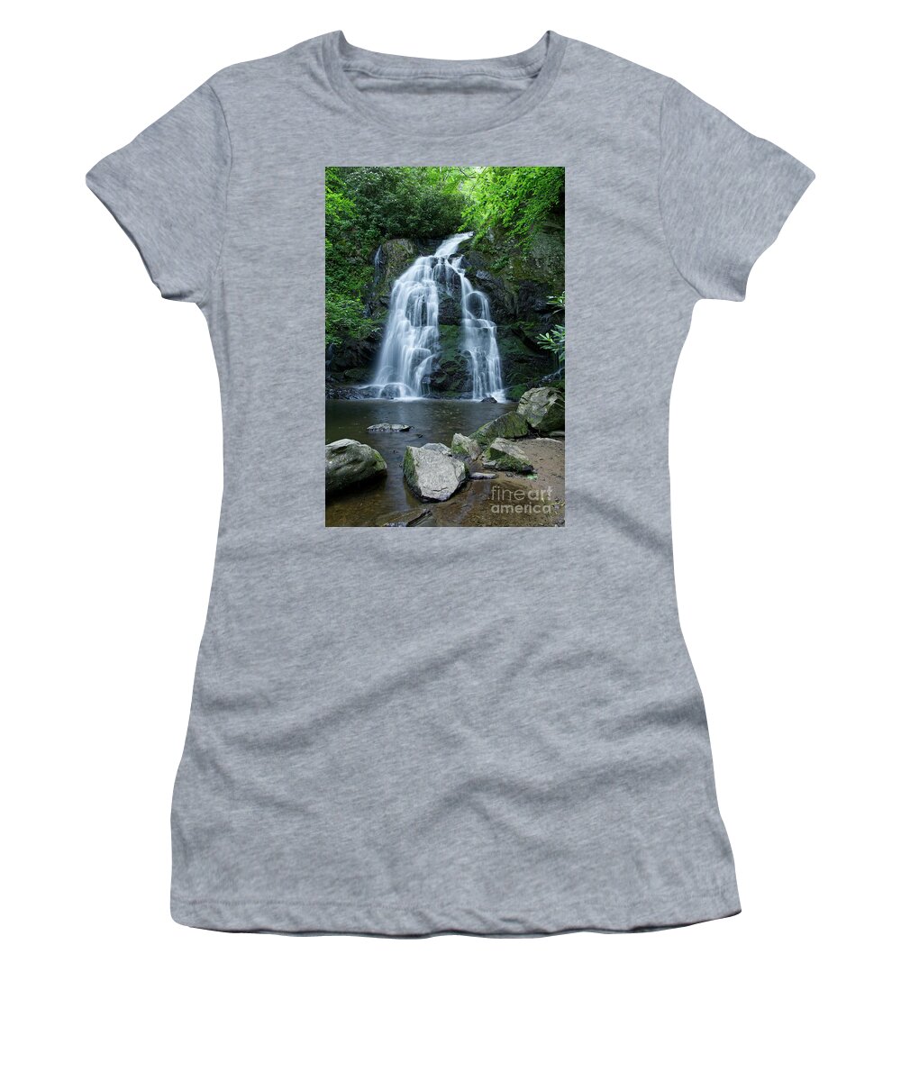 Tennessee Women's T-Shirt featuring the photograph Spruce Flats Falls 26 by Phil Perkins