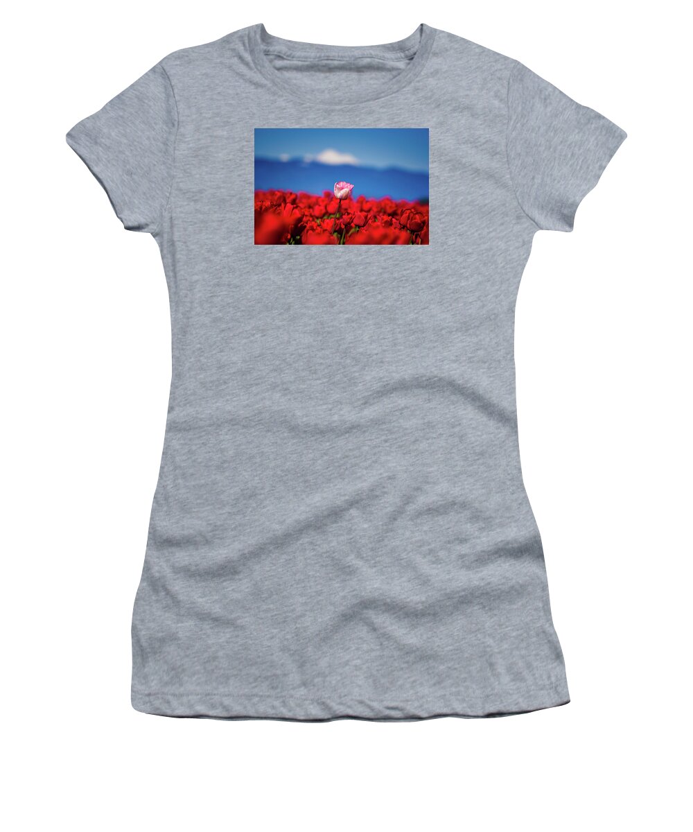 Field Women's T-Shirt featuring the photograph Standing Out in the Crowd by Jason Roberts