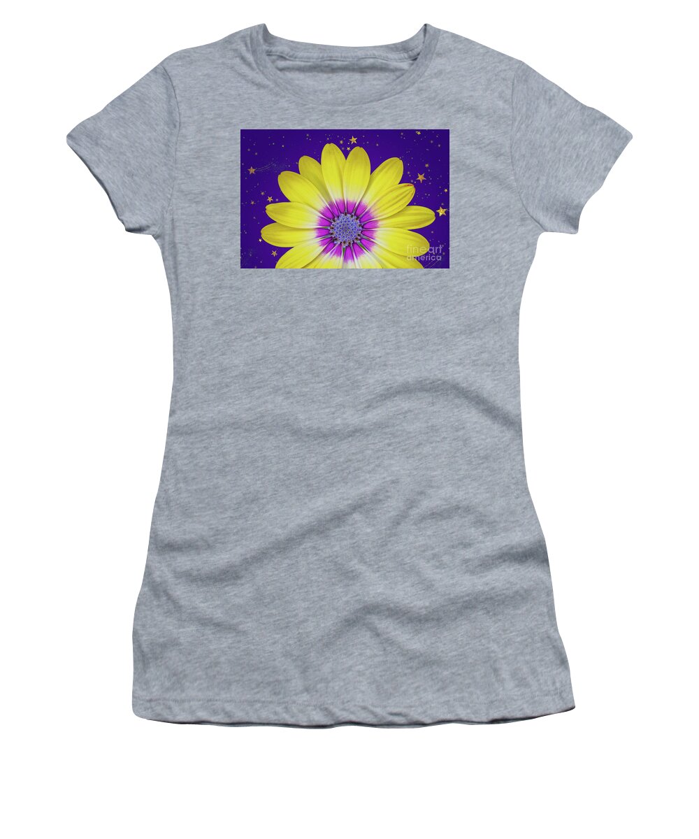 Flower Women's T-Shirt featuring the photograph Starry Flower by Mimi Ditchie