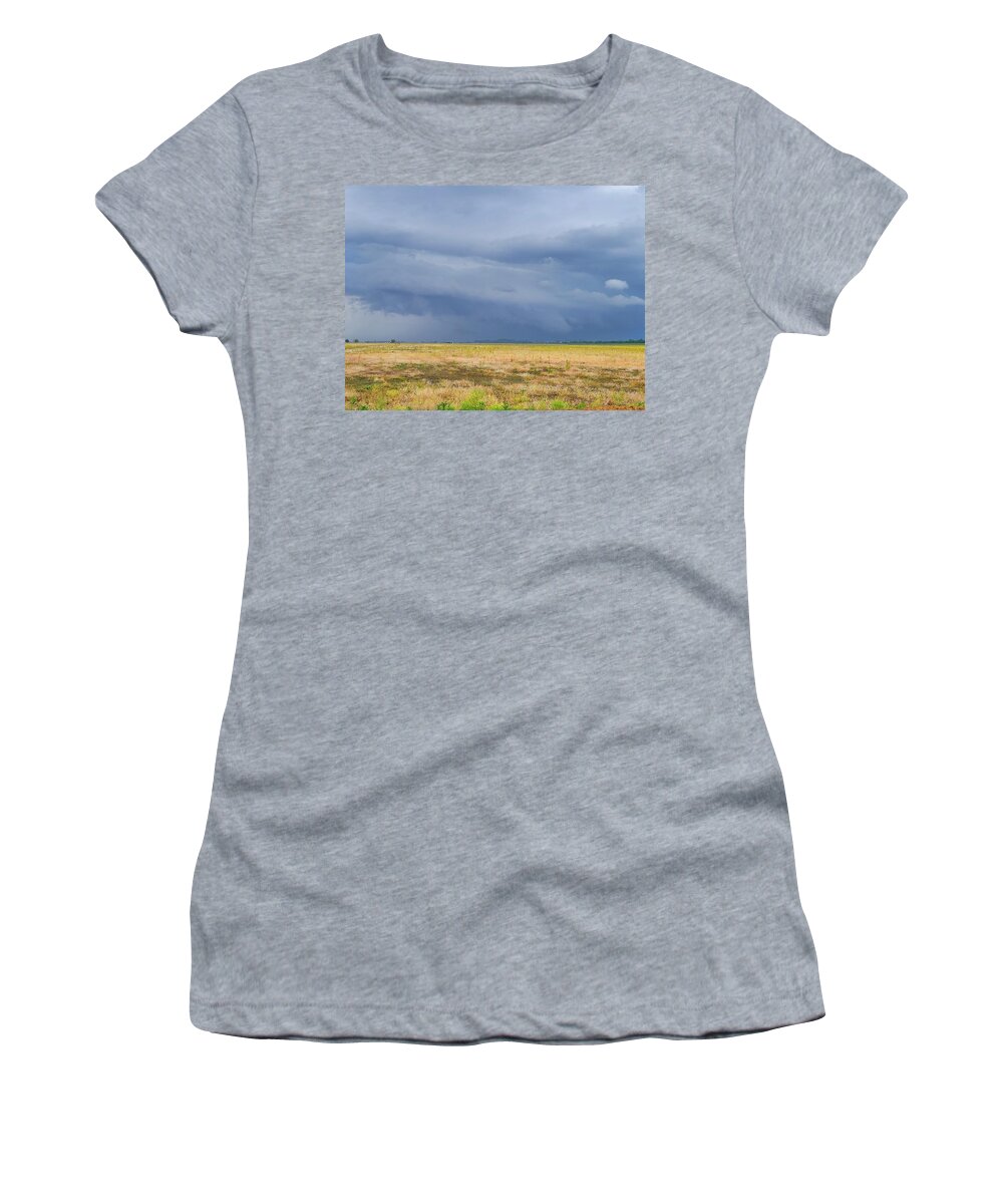 Weather Women's T-Shirt featuring the photograph Storm Near Vincennes, Indiana by Ally White