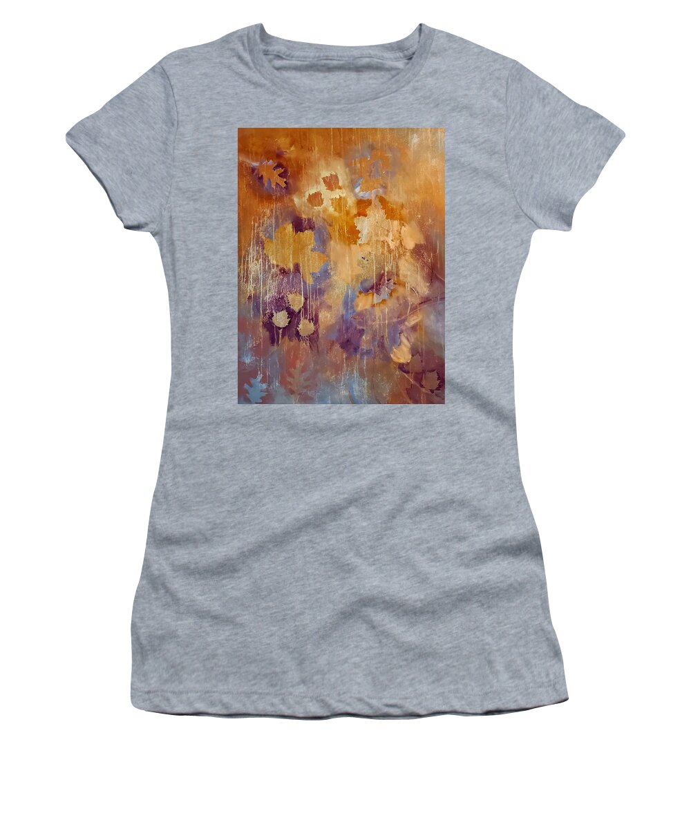 Large Women's T-Shirt featuring the painting Storm Painting by Lisa Kaiser