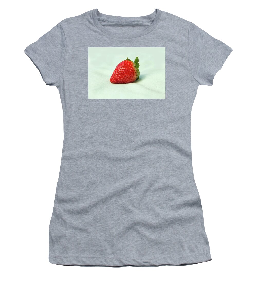 Strawberry Women's T-Shirt featuring the photograph Strawberry by MPhotographer