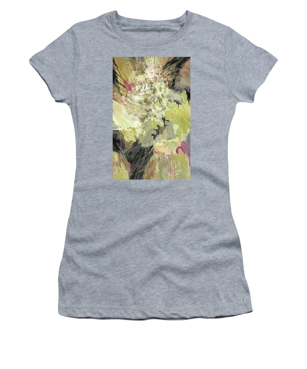 #portrait Women's T-Shirt featuring the digital art Study of an Inmate. Clarence V. Carnes	 by Veronica Huacuja