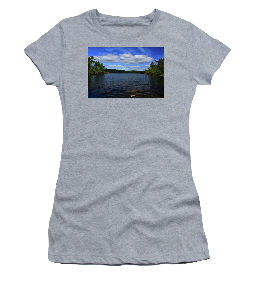 Sunfish Pond Looking At North Women's T-Shirt featuring the photograph Sunfish Pond Looking AT North by Raymond Salani III