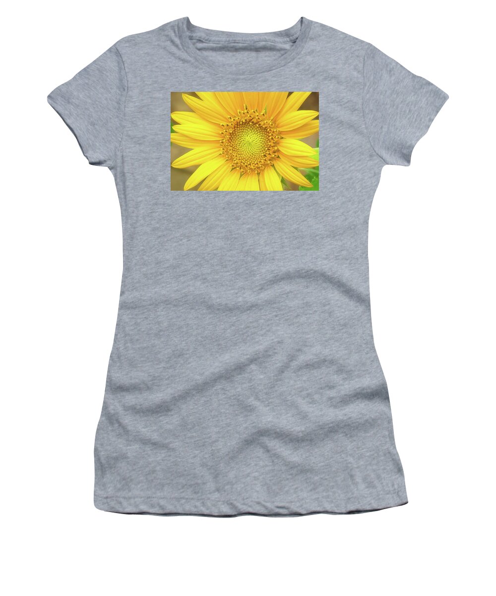 Sunflower Women's T-Shirt featuring the photograph Sunflower Closeup by John Kirkland