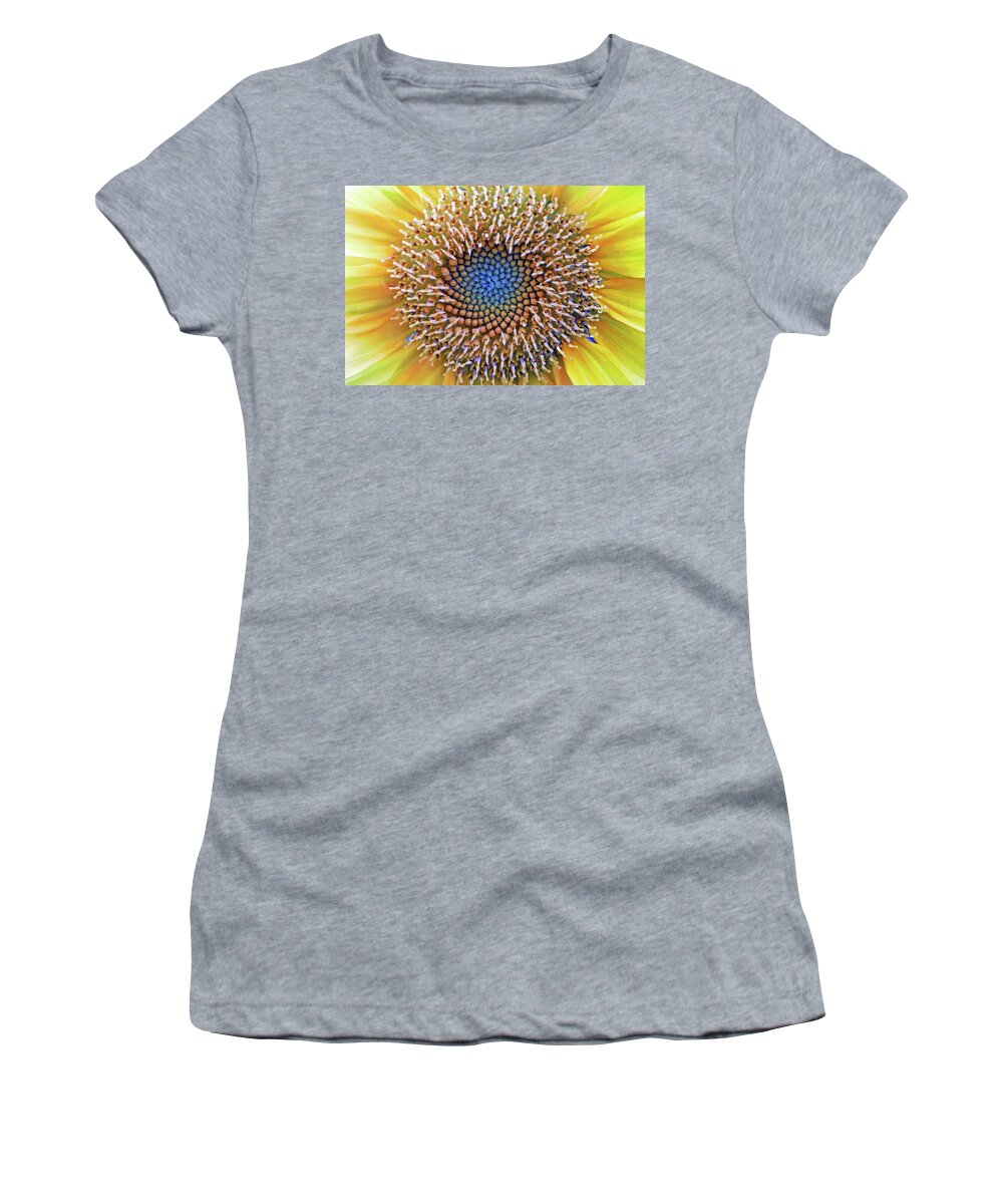 Pacino Gold Sunflower Women's T-Shirt featuring the photograph Sunflower Jewels by Suzanne Stout