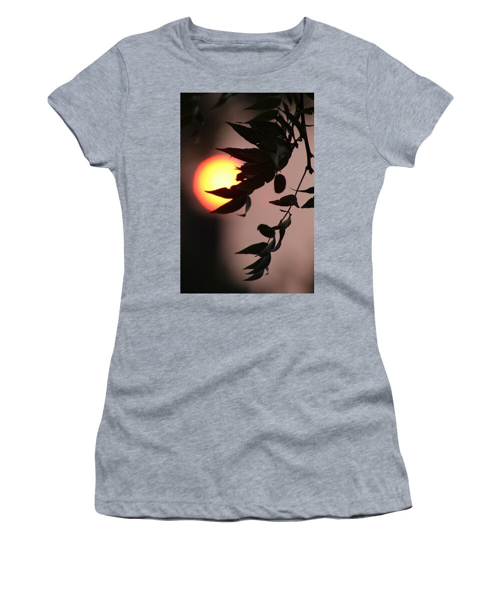 Jane Ford Women's T-Shirt featuring the photograph Sunset in Suburbia by Jane Ford