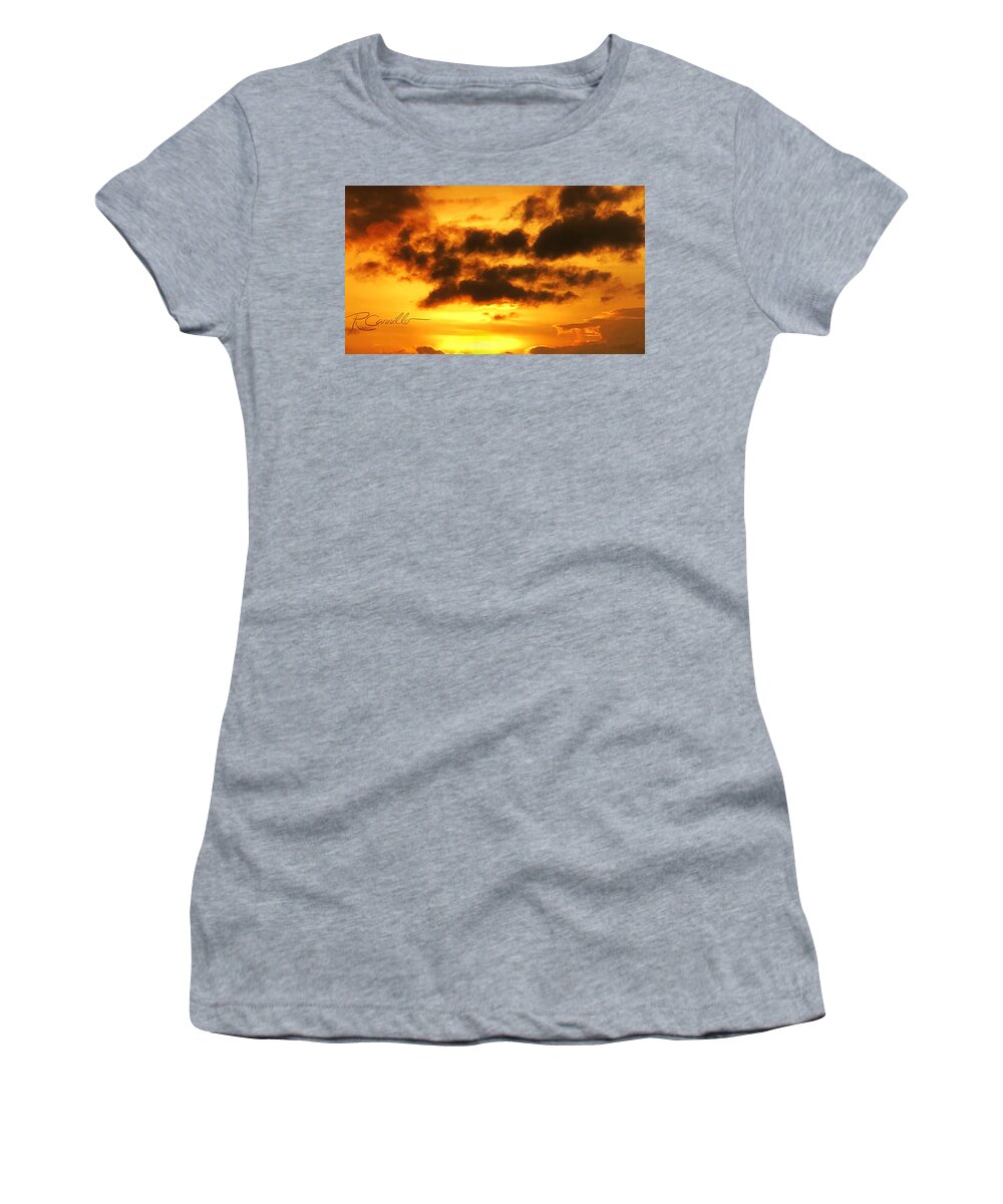 Sunsets. Chroma Sunsets Sahara Sunsets Women's T-Shirt featuring the photograph Sunset Sahara by Ruben Carrillo