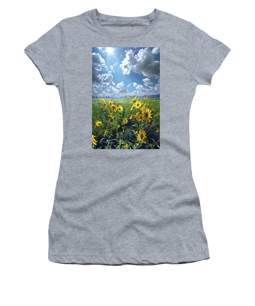 Fineart Women's T-Shirt featuring the photograph Sunshiny Day by Phil Koch